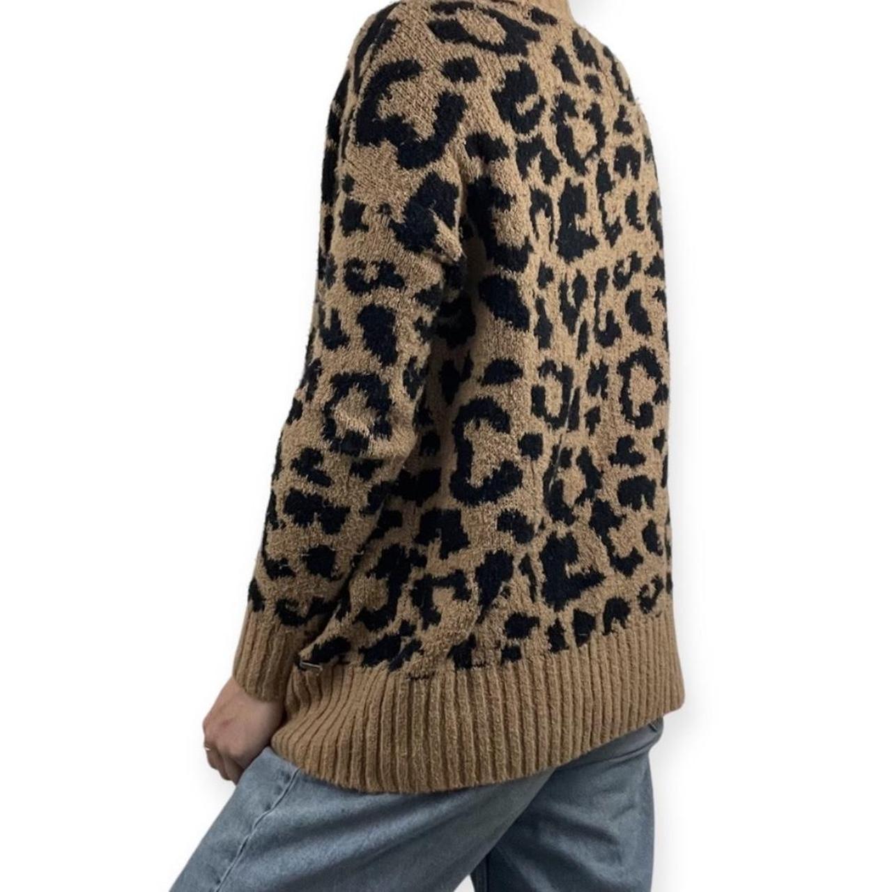 Leopard hot sale cardigan hollister