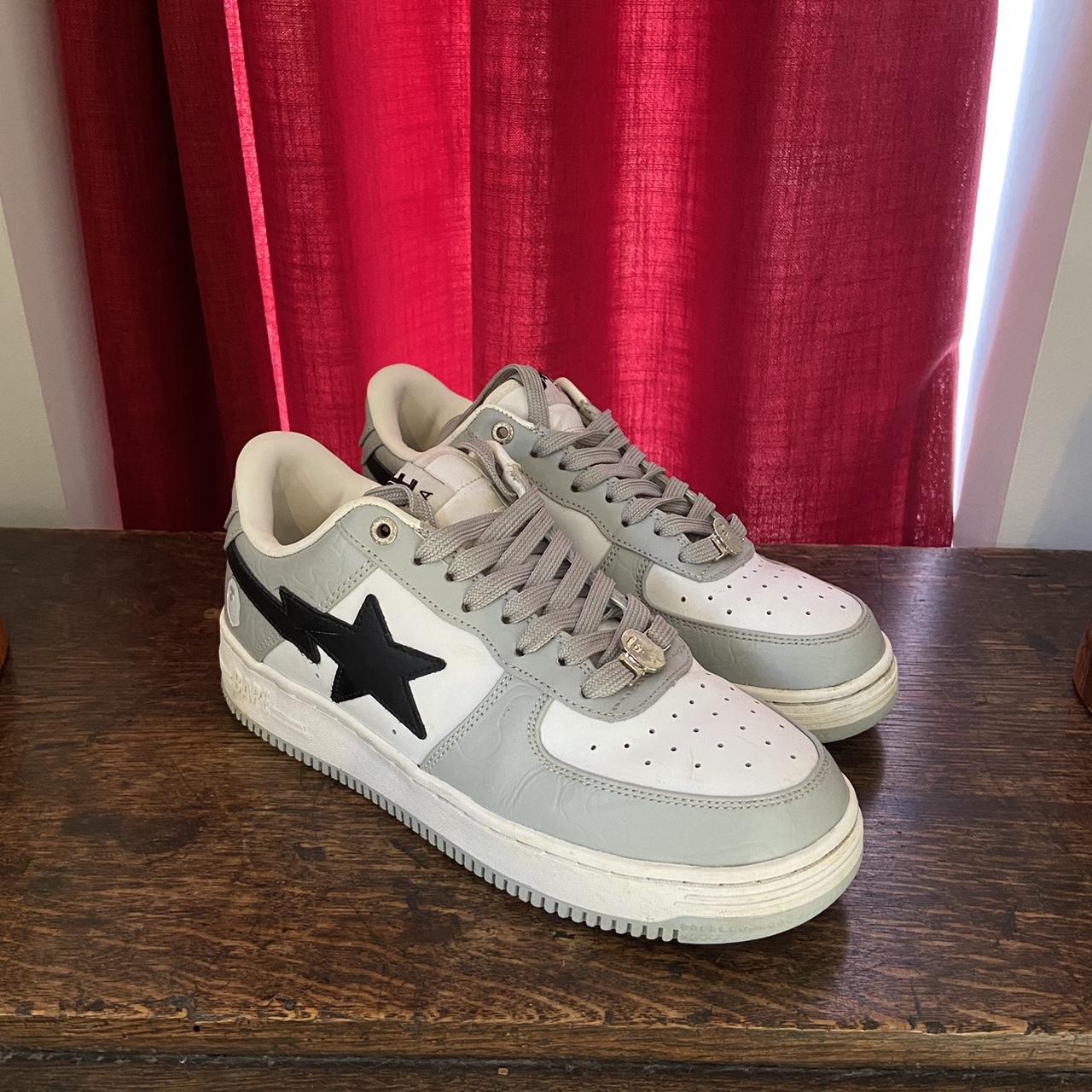 . Grey Black Bapesta Low Size - US 8.5 Worn but... - Depop