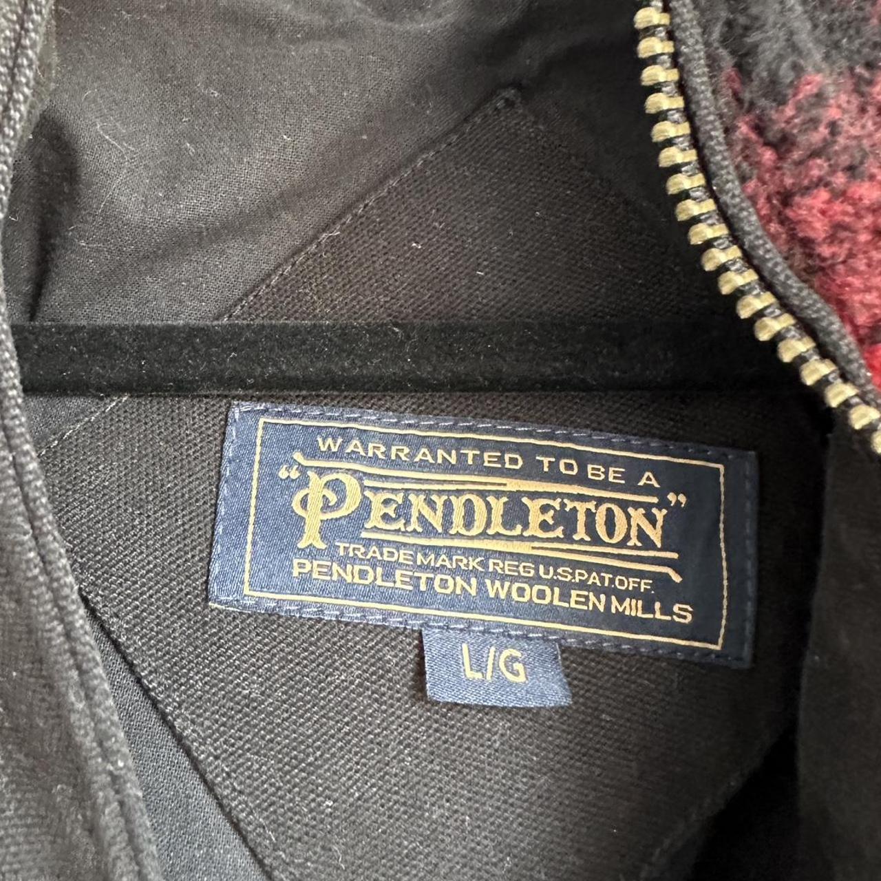 Pendleton Men's Red and Black Jacket | Depop