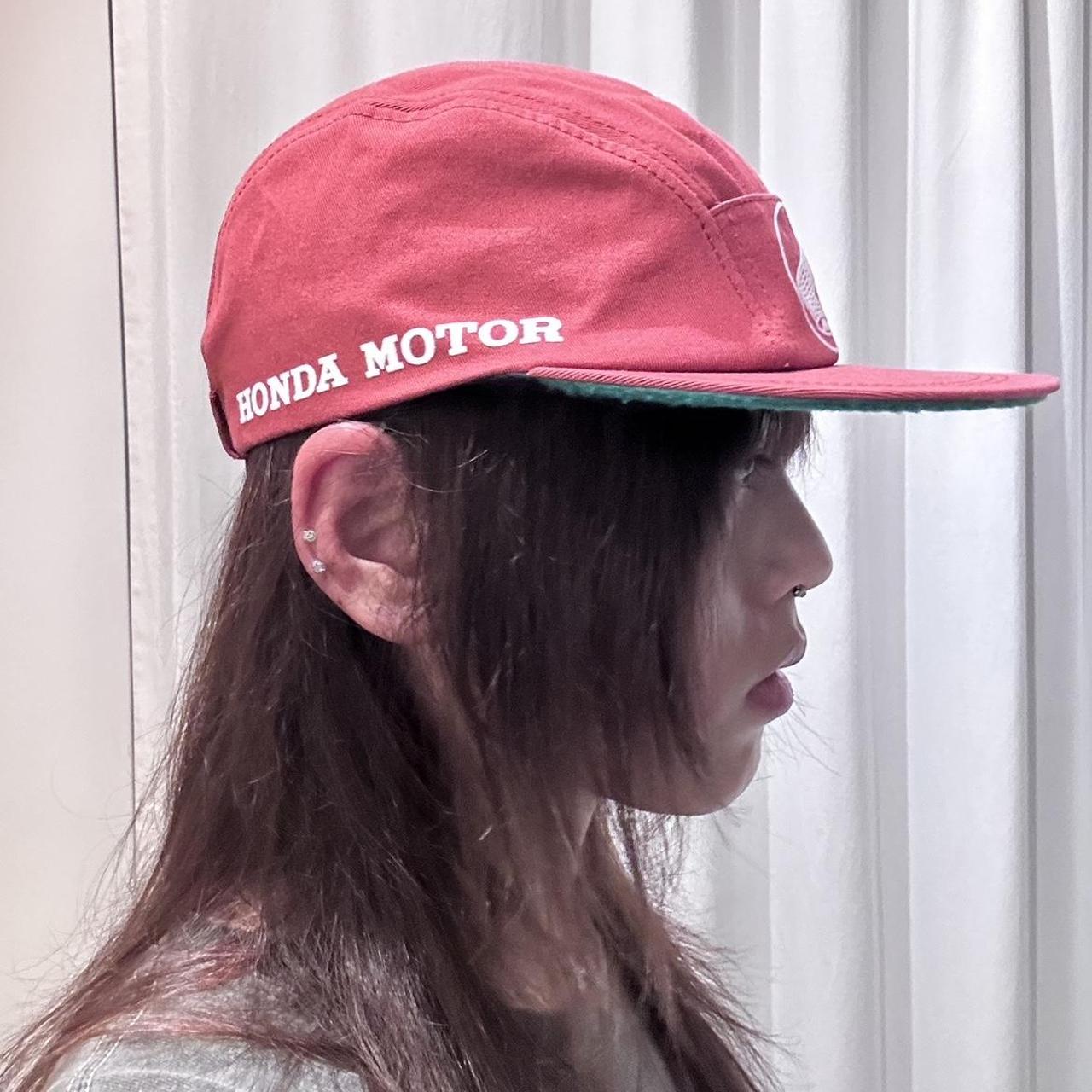 #vintageculture red flat bill hat. Honda cap... - Depop