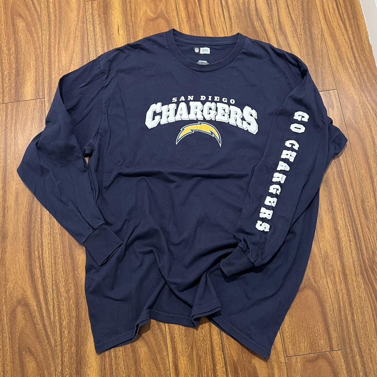 San diego chargers long 2025 sleeve shirt