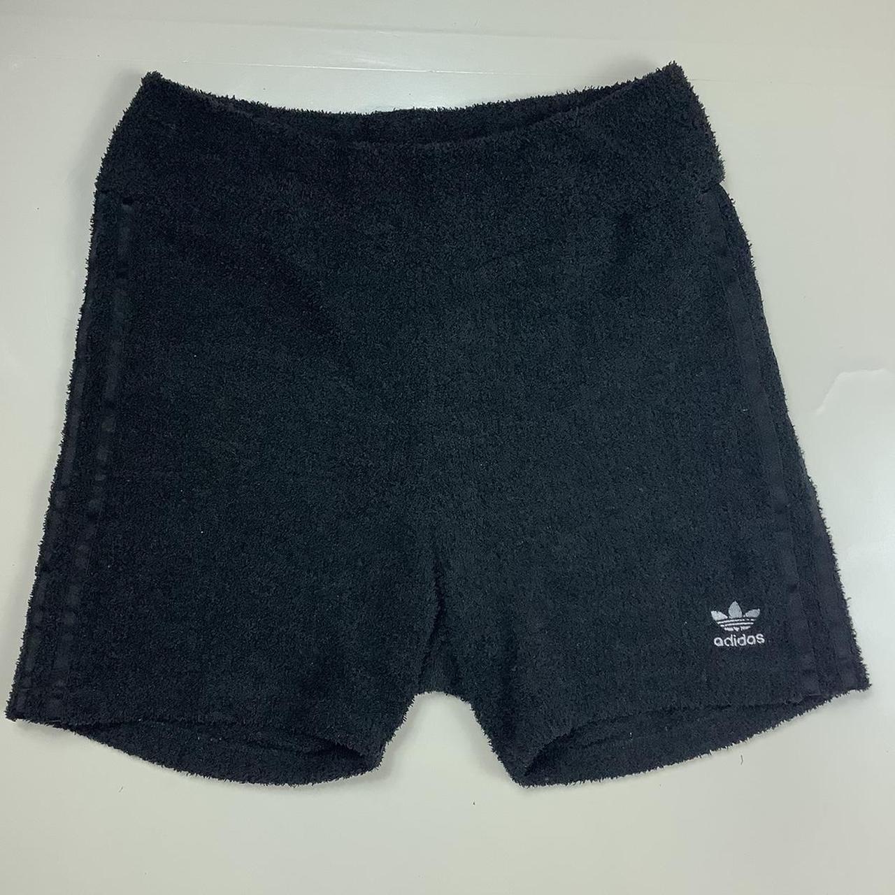 Adidas Originals fluffy black cycling shorts Size... - Depop