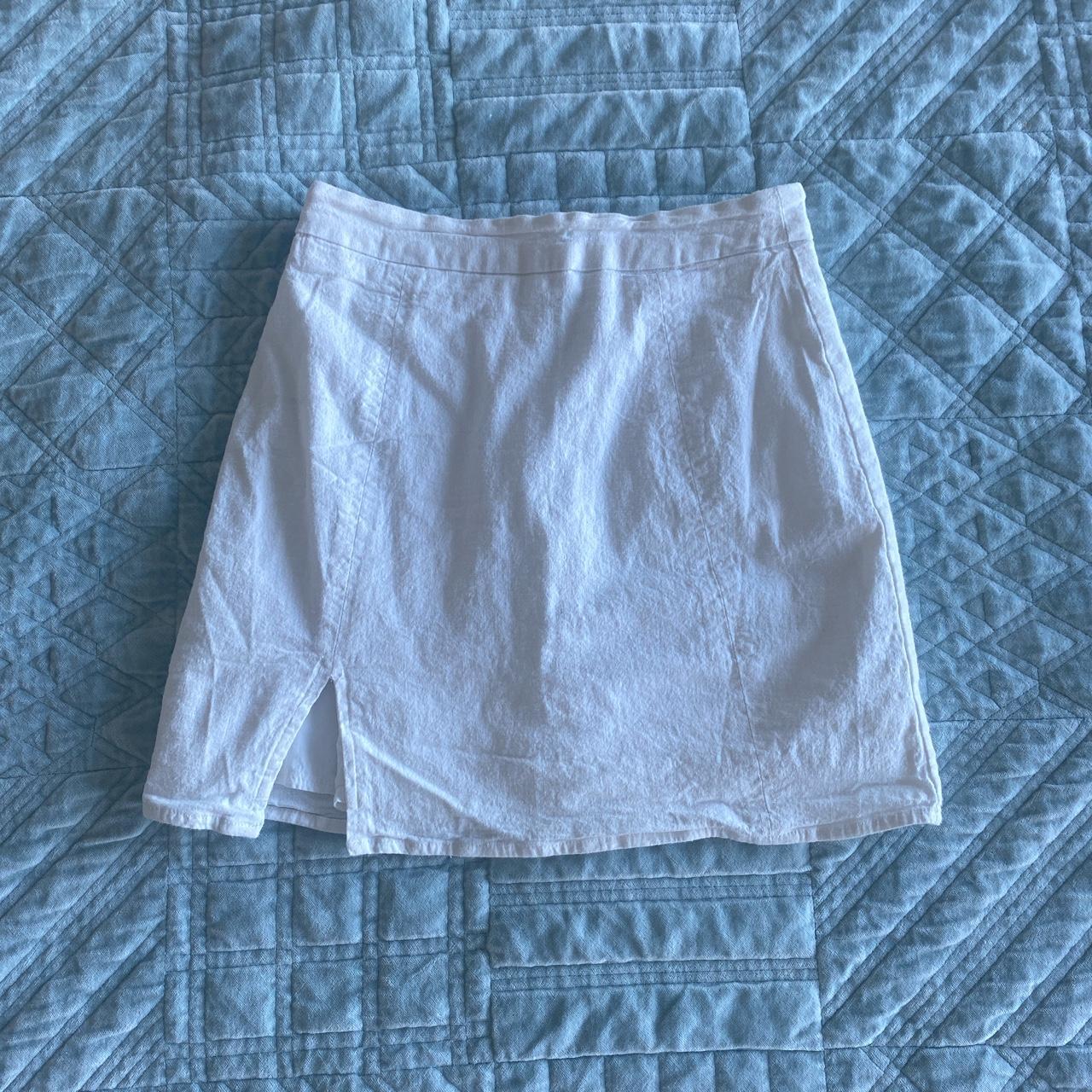 Perfect stranger white mini skirt 🤍 Listed as size 8... - Depop