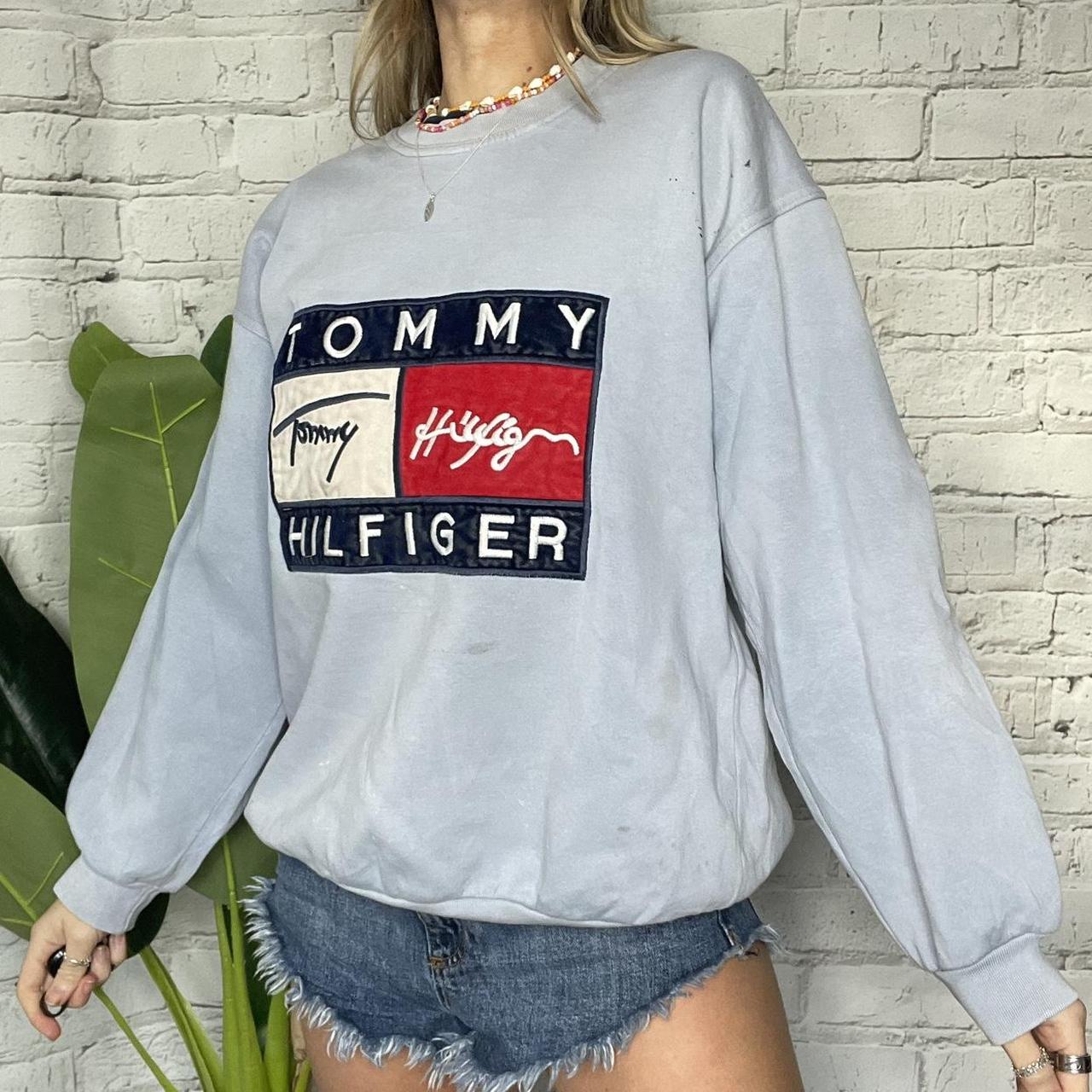 Vintage Tommy Hilfiger Grey Sweatshirt Women Size Large Tommy Crewneck Tommy  Hilfiger Sweater Pullover Embroidered Logo Tommy Hilfiger Shirt -   Canada