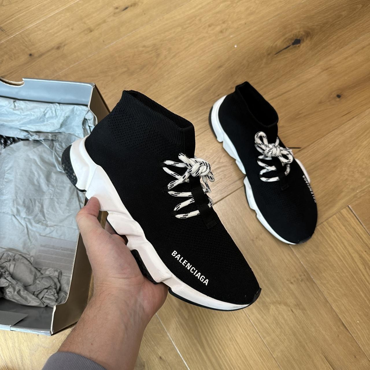 Balenciaga speed discount trainer met veters