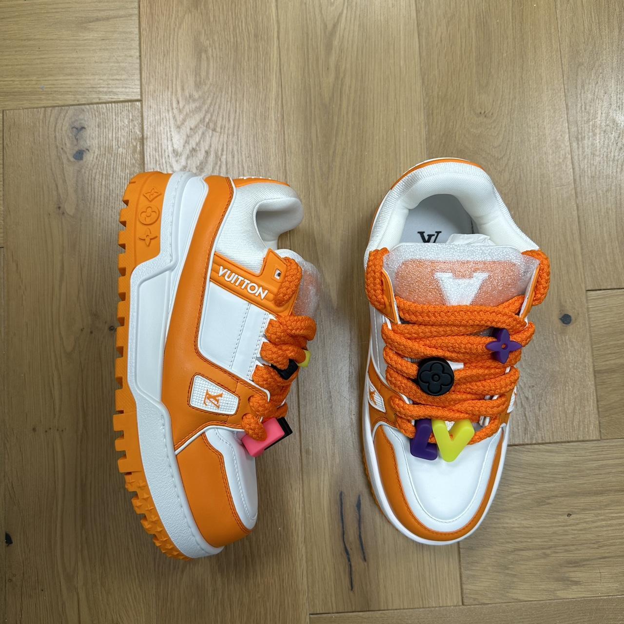louis vuitton trainers orange mca