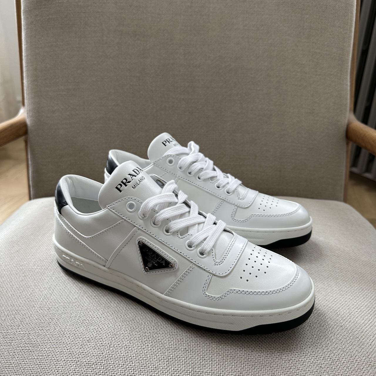 Prada logo sneakers best sale