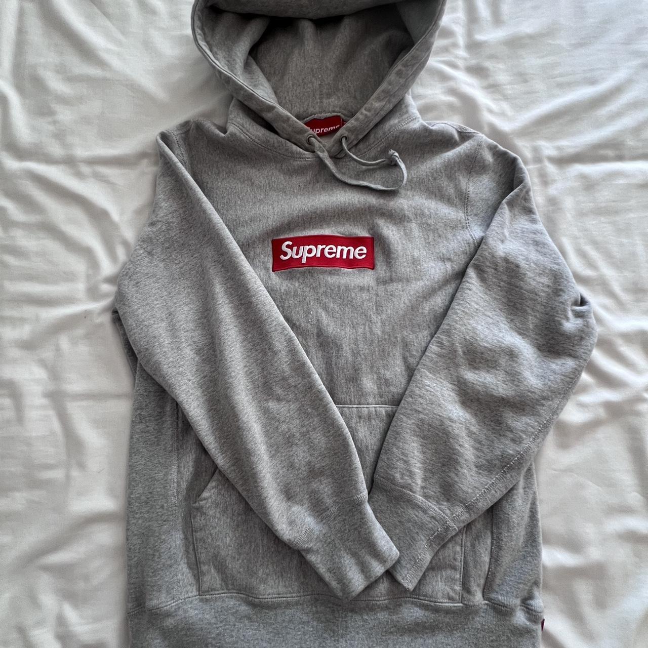 Supreme gray hoodie online