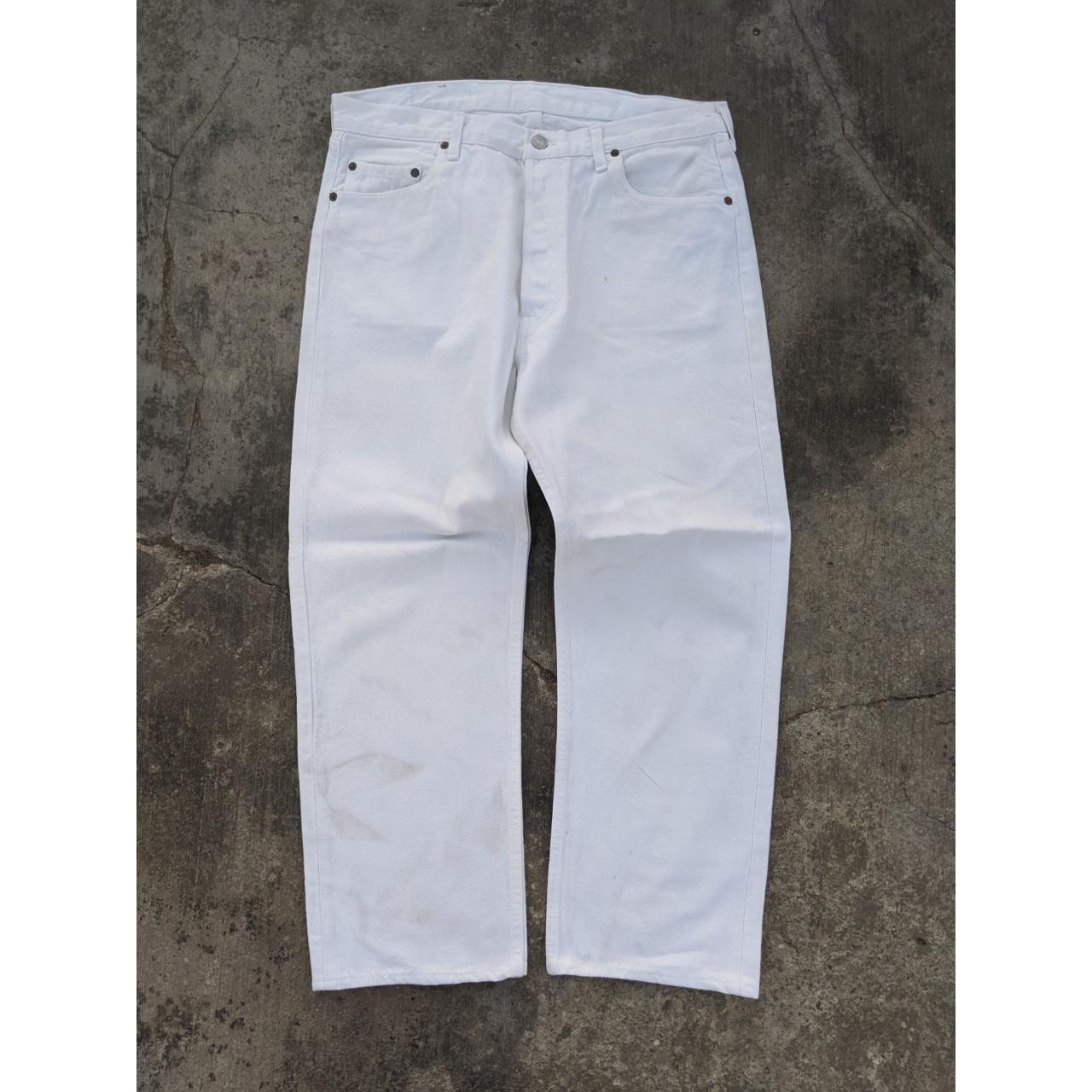 Levi's Men's White Jeans | Depop