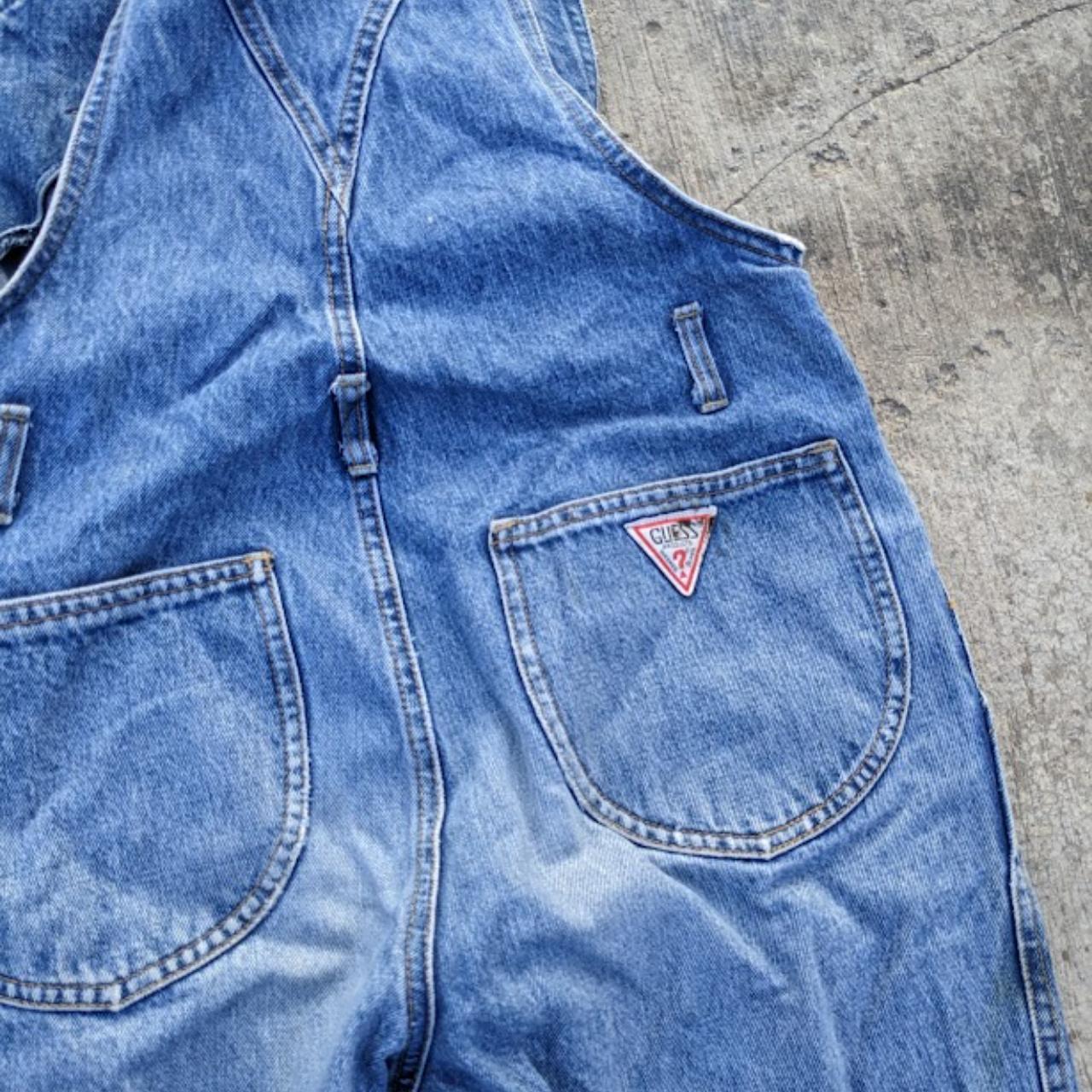Vintage Guess Jeans Denim Overalls 32 x 28 Good... Depop