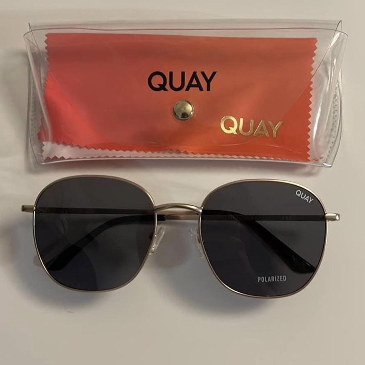 Quay Australia Women's Black Sunglasses Depop