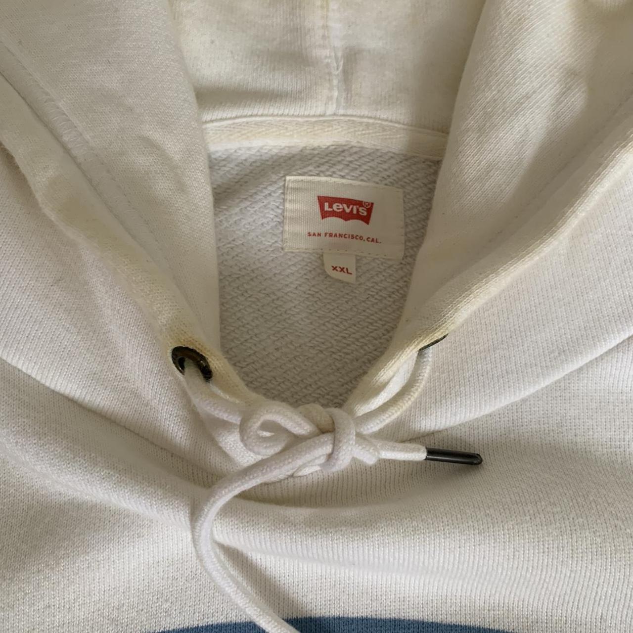 Levi hoodie in white. Size: XXL This item hasn’t... - Depop