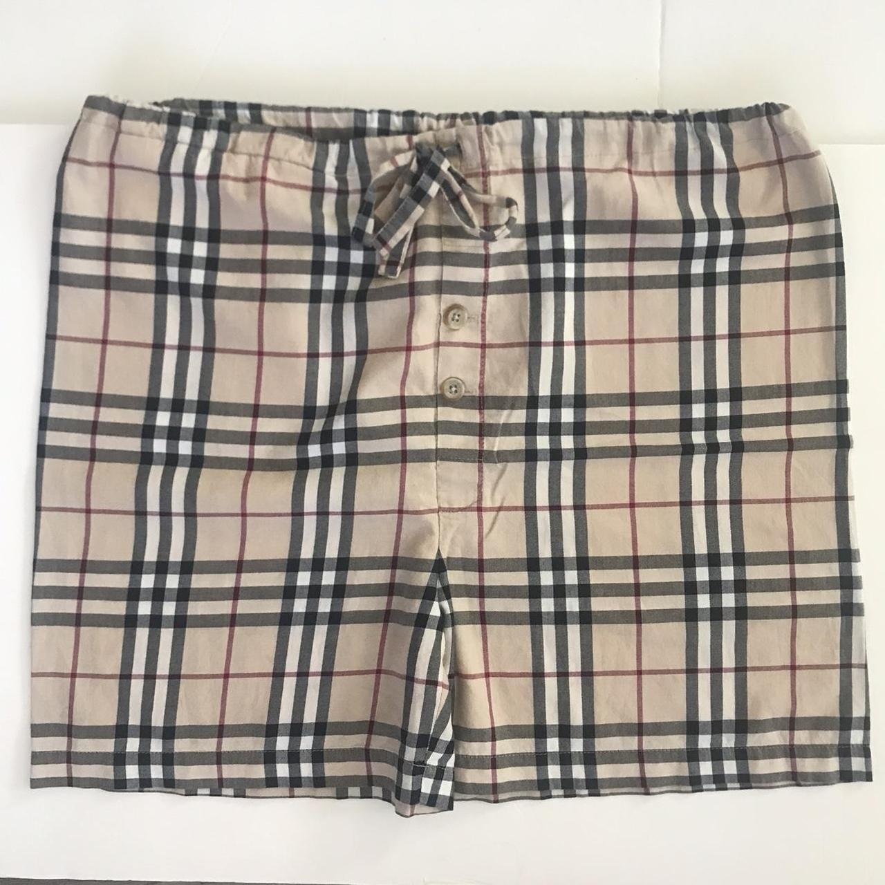 Burberry Men's Brown and Tan Shorts | Depop