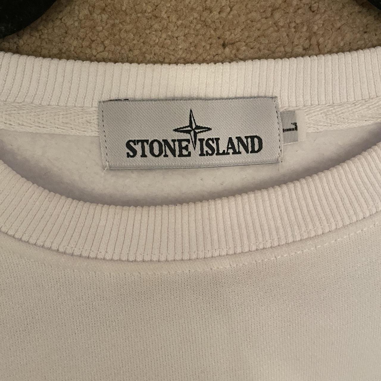 White Vintage 2007 Stone Island Sweatshirt Worn... - Depop