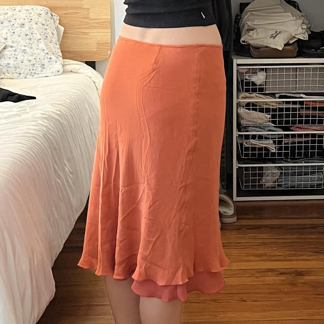J.Crew Women's Orange Skirt (2)