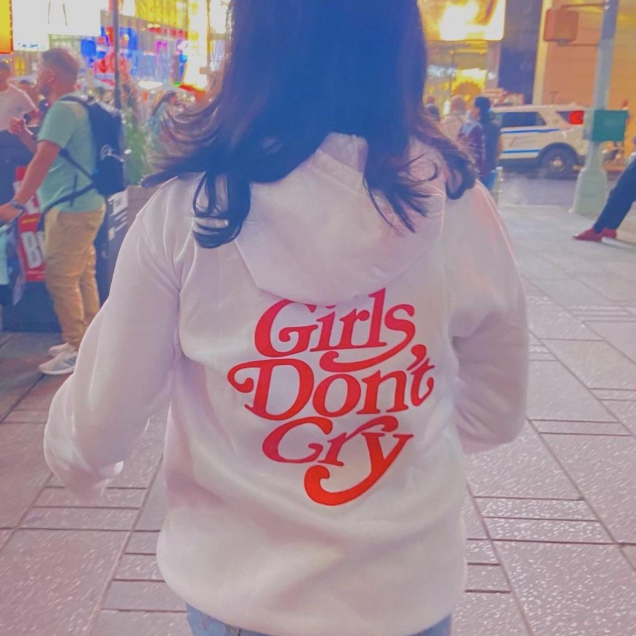 girls don't cry hoodie large but fits more like a... - Depop