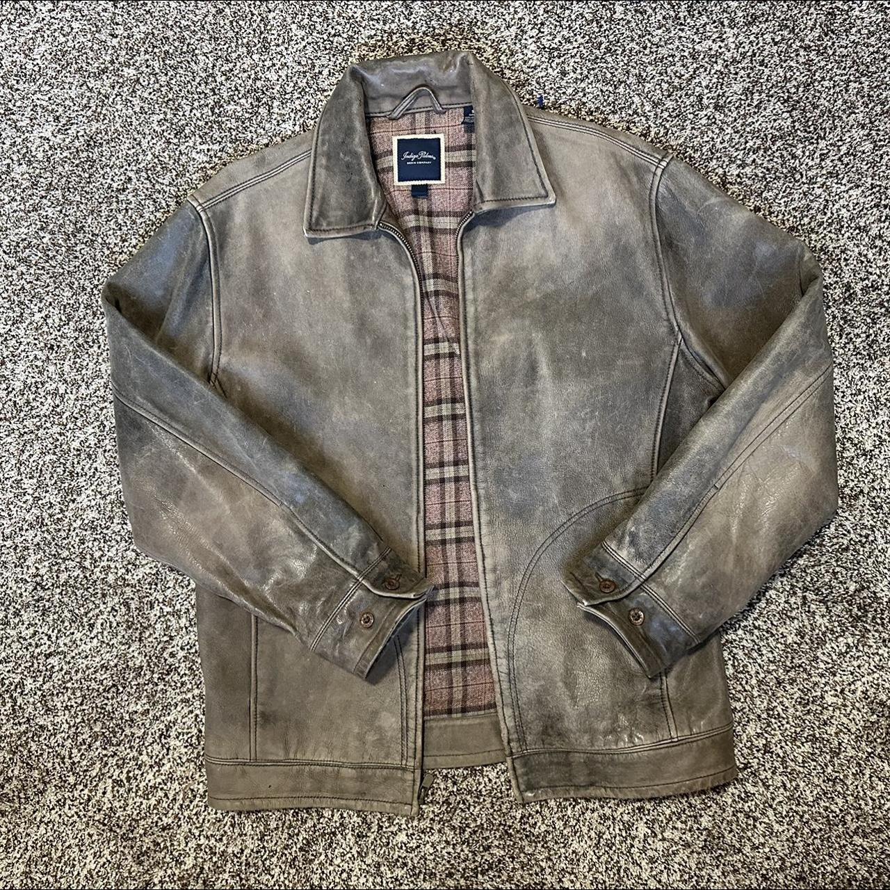 Vintage Brown Leather Jacket Size Small - This... - Depop