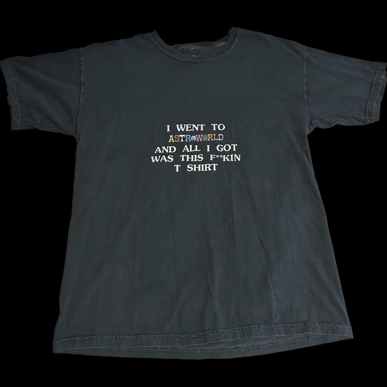 ASTROWORLD MERCH - BLACK TEE ALL I GOT TRAVIS SCOTT