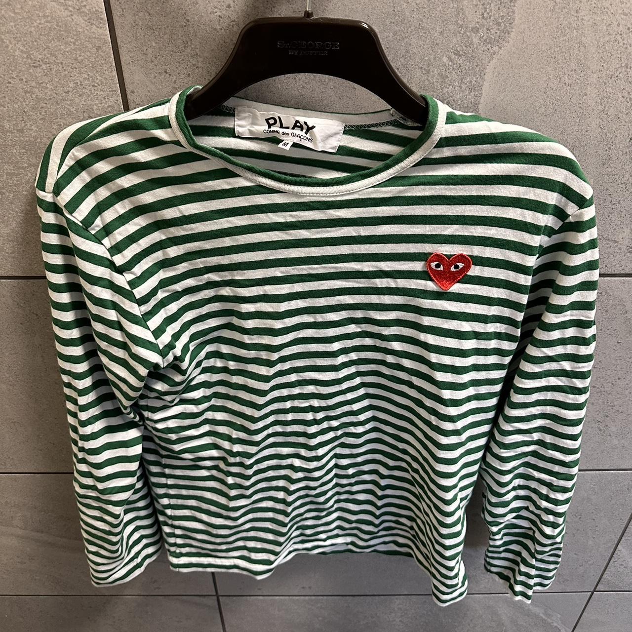 Cdg best sale shirt green