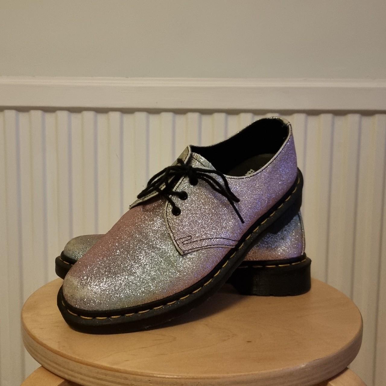 DR MARTENS 1461 GLITTER RAINBOW SHOES. These are... Depop