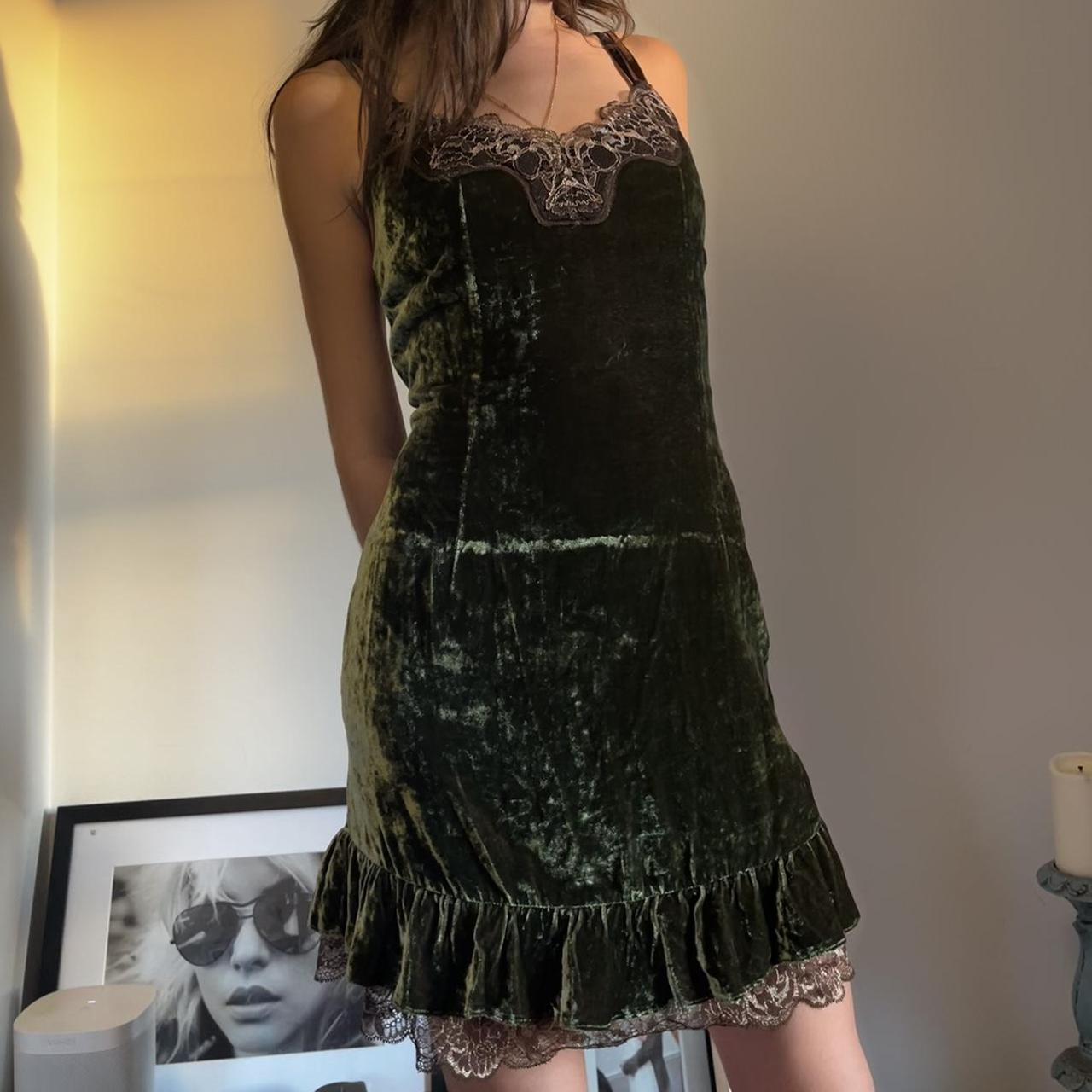 dolce gabbana green dress