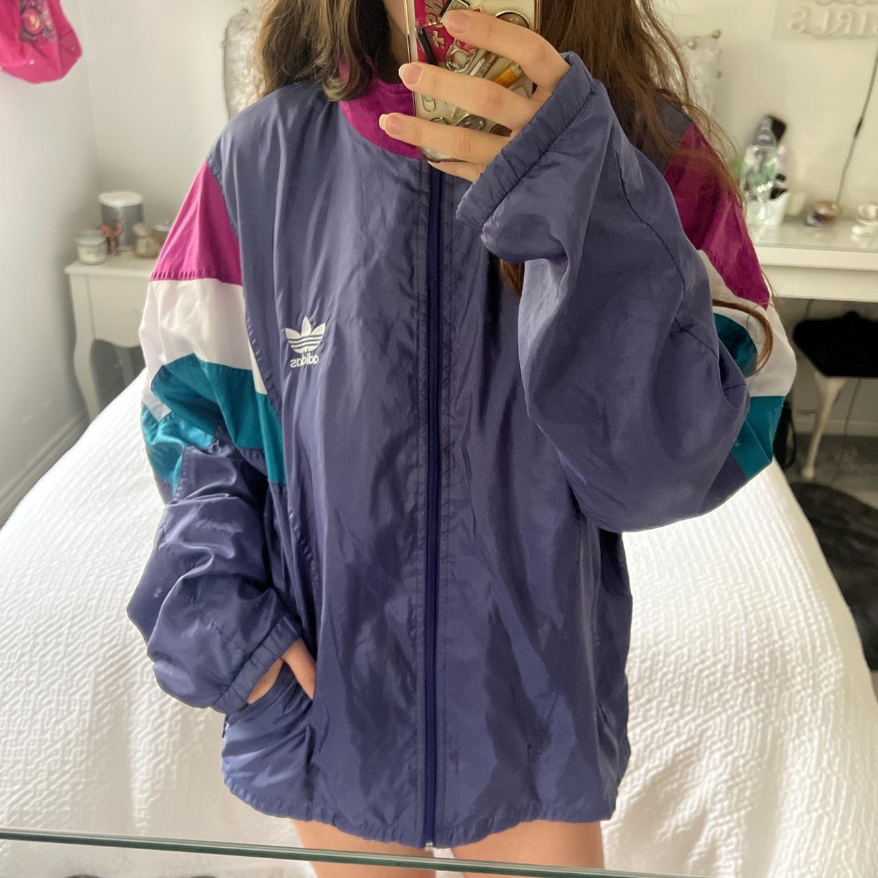 Vintage Adidas Zip-up Shell Jacket -... - Depop