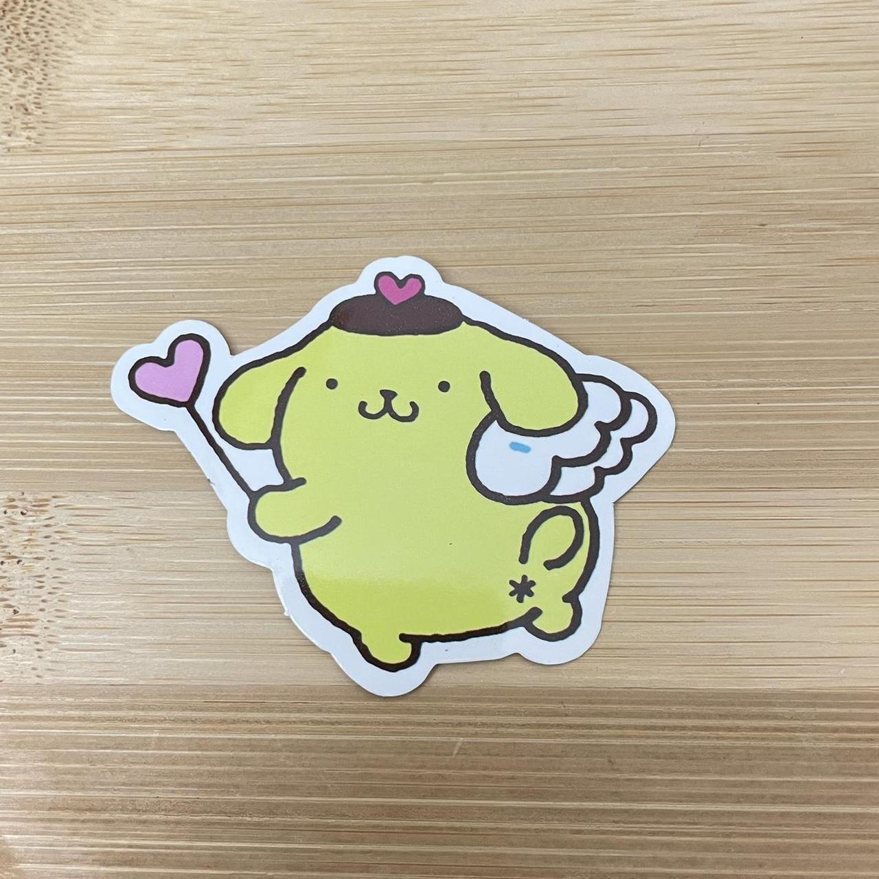 Vinyl Cute Pompompurin Angel Wings Sticker Depop