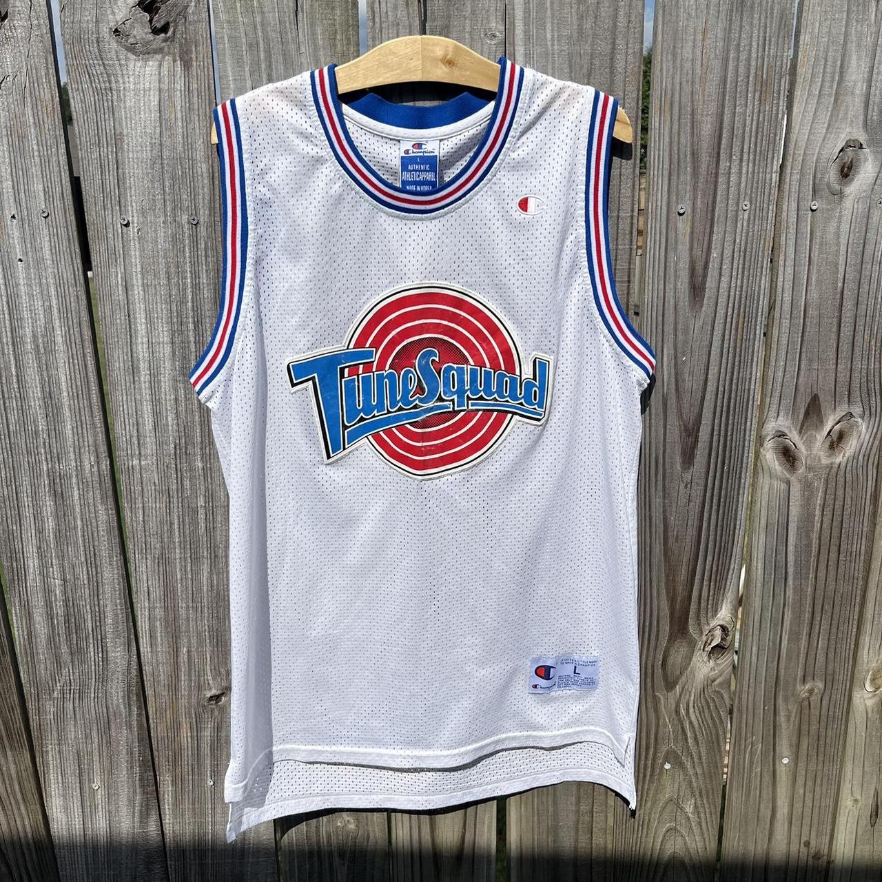 Vintage basketball jersey Champion Tune Squad. Depop