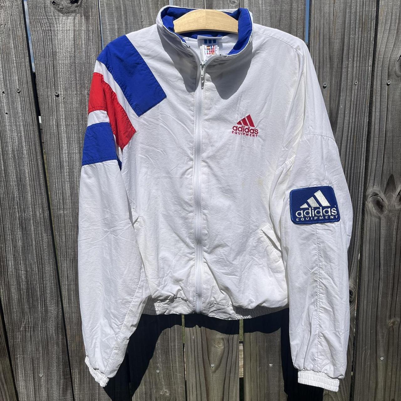 VTG sale ADIDAS EQUIPMENT 90s ALL WEATHER PARKA SOCCER JACKET SMALL