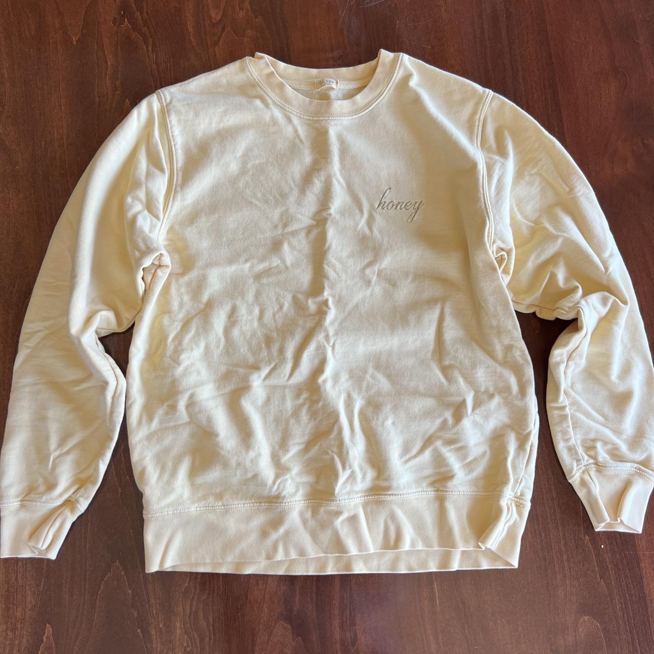 Light yellow clearance honey sweatshirt