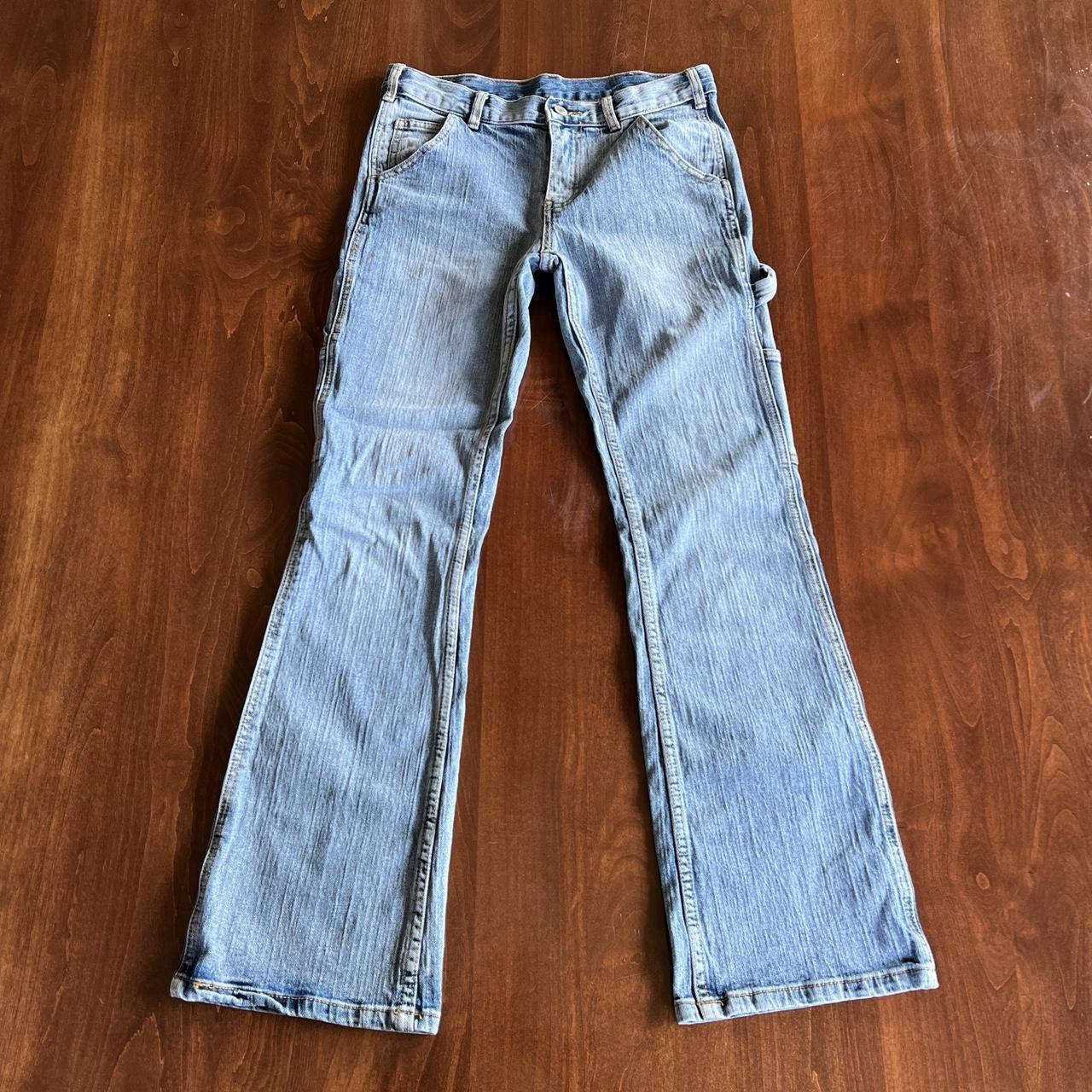 Brandy Melville Abbie low rise bootcut cargo jeans... Depop