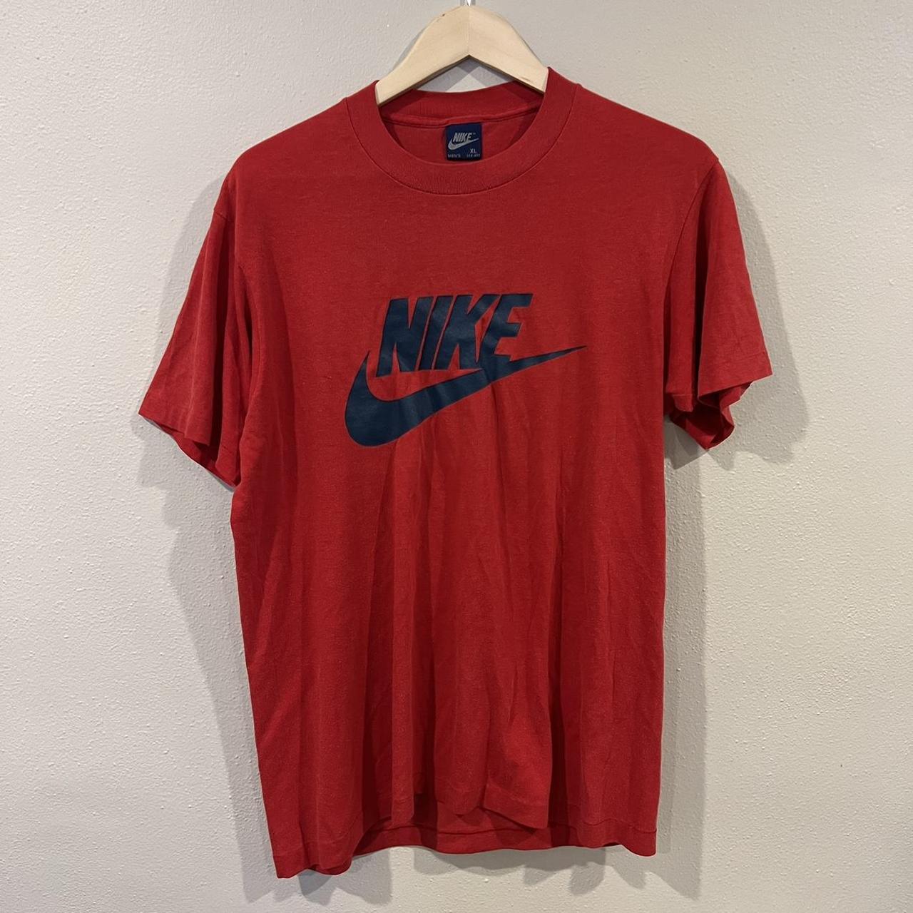 Vintage 80s Nike logo shirt $70 shipped Pit to pit... - Depop