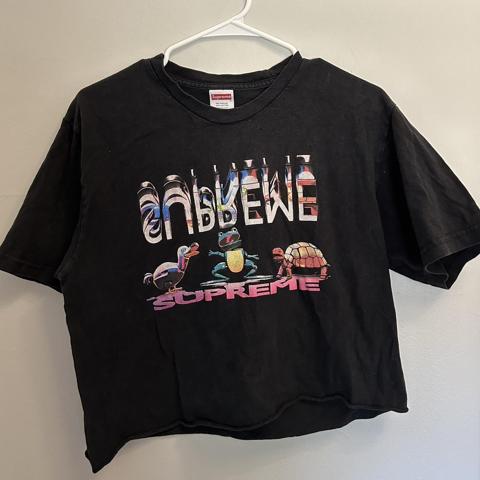 Supreme frog turtle store shirt