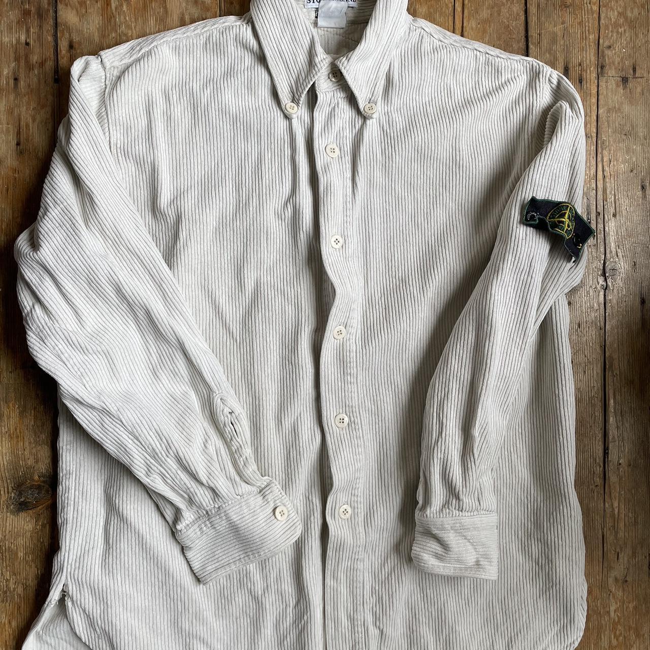 XL95aw STONE ISLAND Jumbo Cord Zip Shirt-