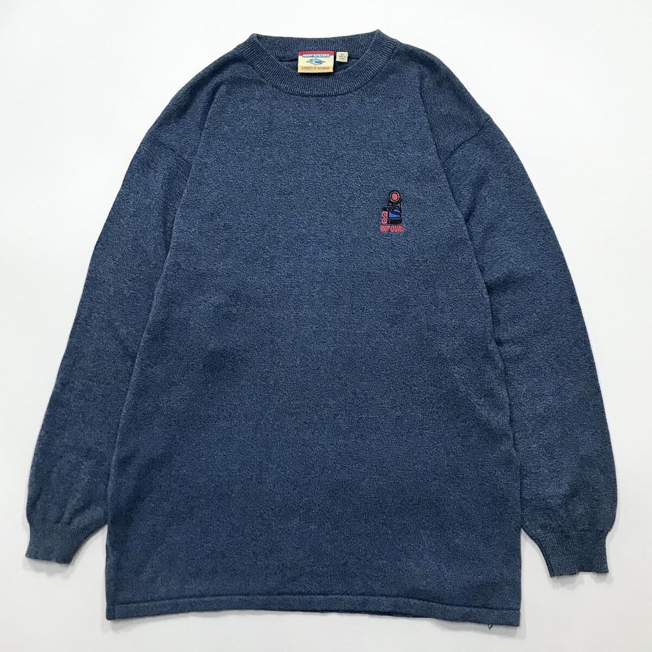 Rip Curl Men's Blue and Navy Jumper | Depop