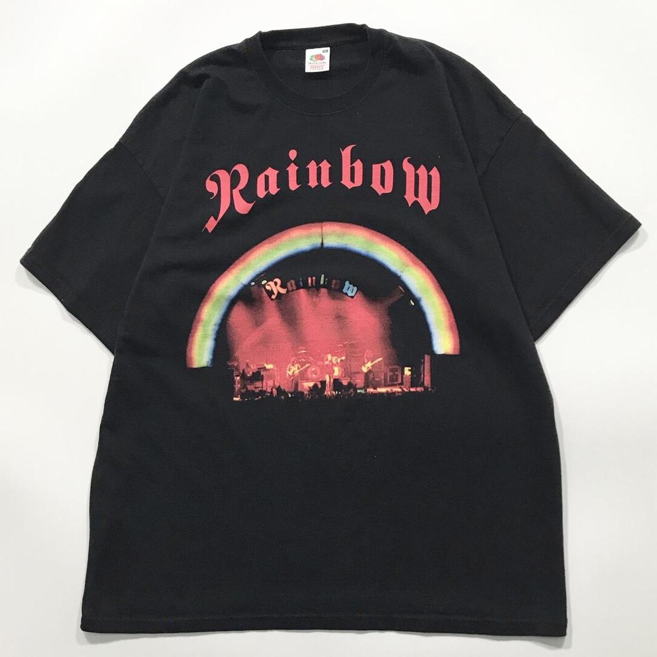 rainbow band t shirt