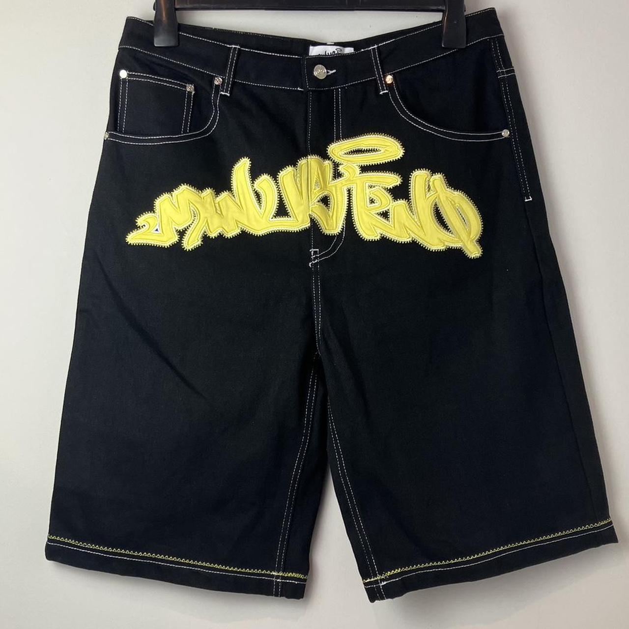 【セール】福袋のファッション通販 Shorts Denim Yellow and Black Two Minus Size Depop | on パンツ