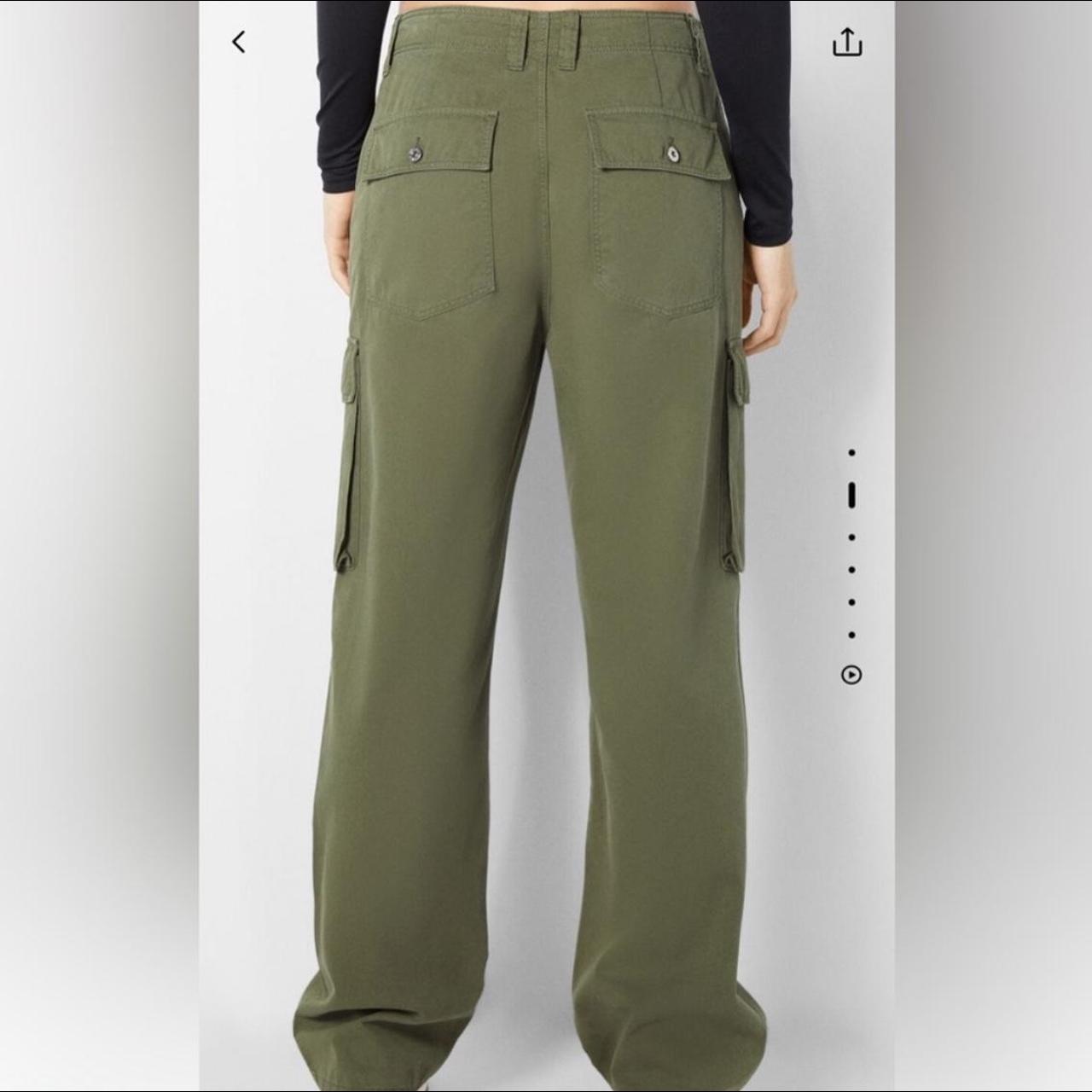 Bershka cargo pant Medium rise, straight leg. Have... Depop