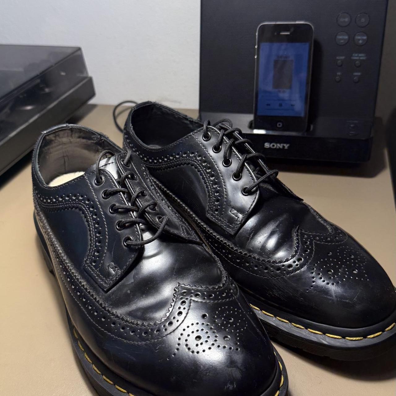 Doc Martens 3989 YELLOW STITCH SMOOTH LEATHER Depop