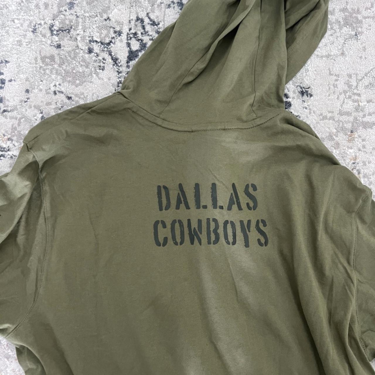 dallas cowboys army green hoodie