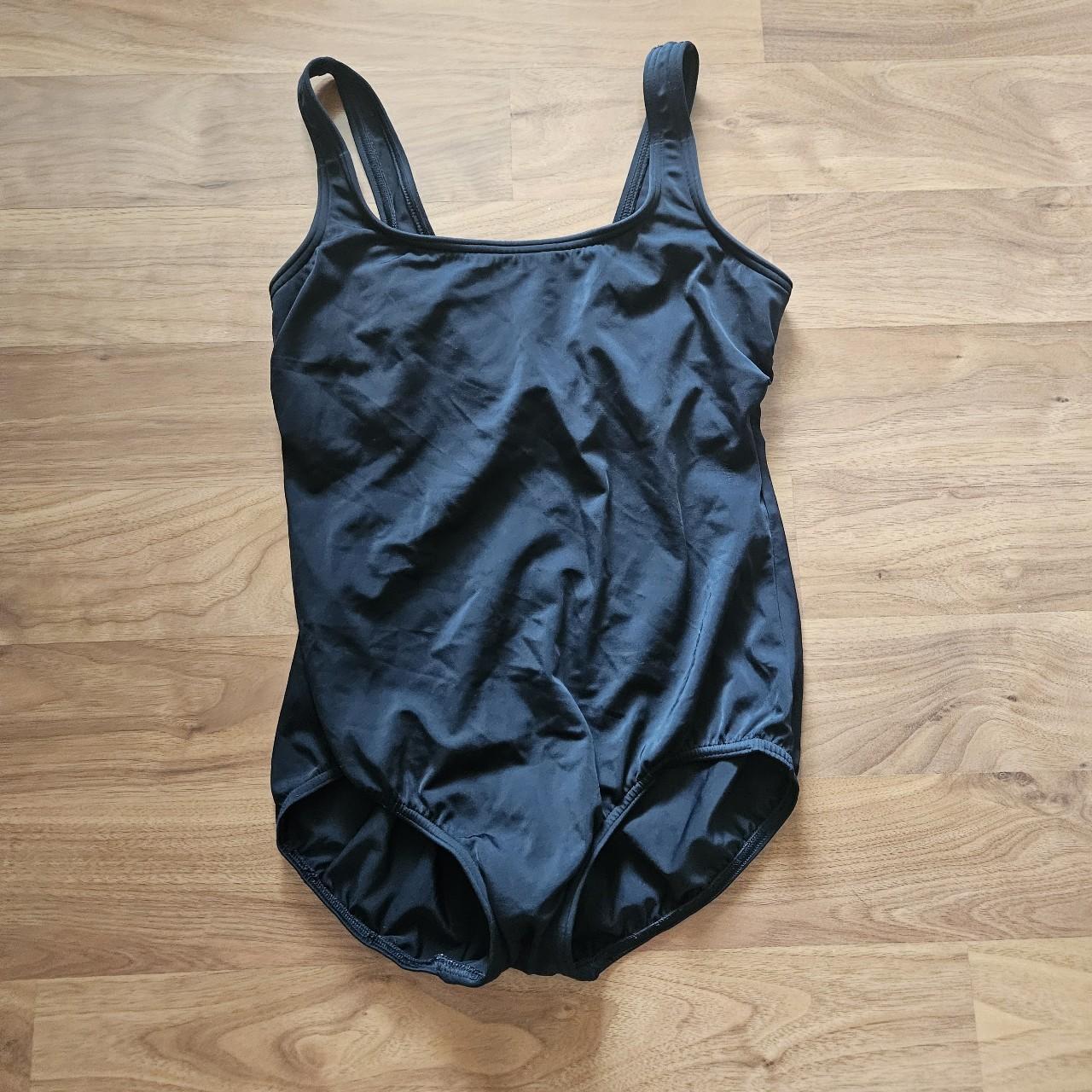 Black one piece Lands End bathing suit Size 6P Depop