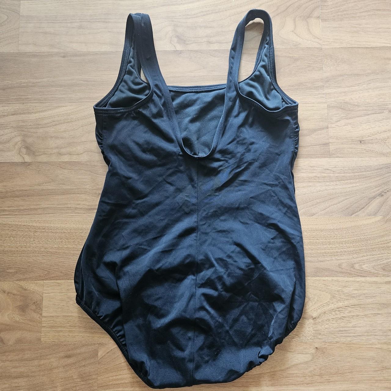 Black one piece Lands End bathing suit Size 6P Depop