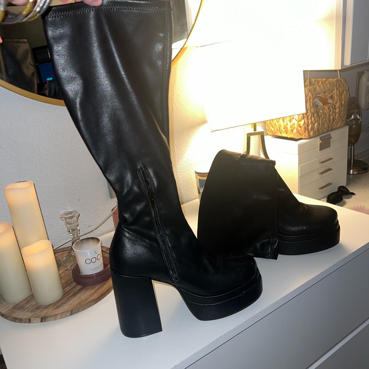 madden girl stomp platform wedge boots