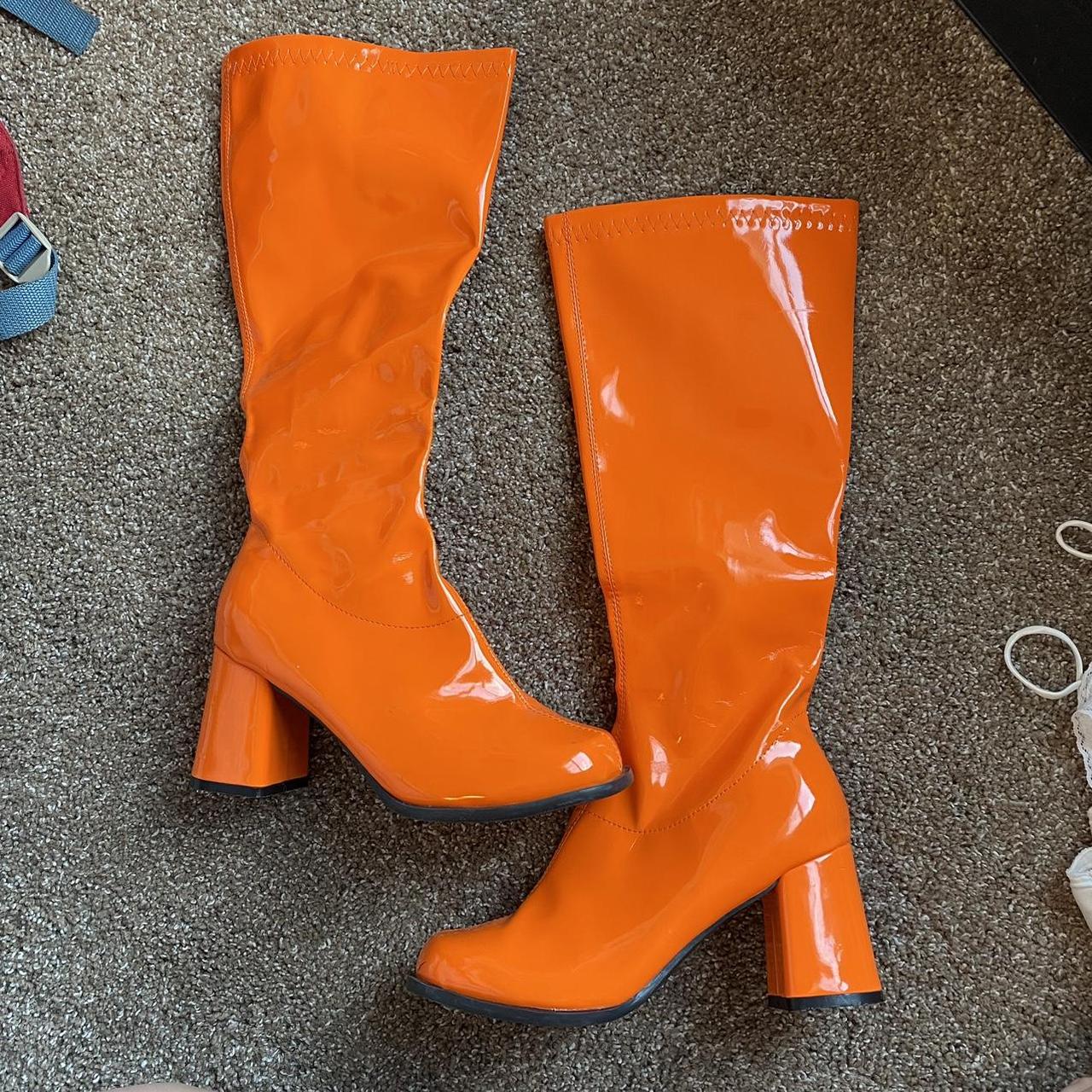 Orange sales gogo boots