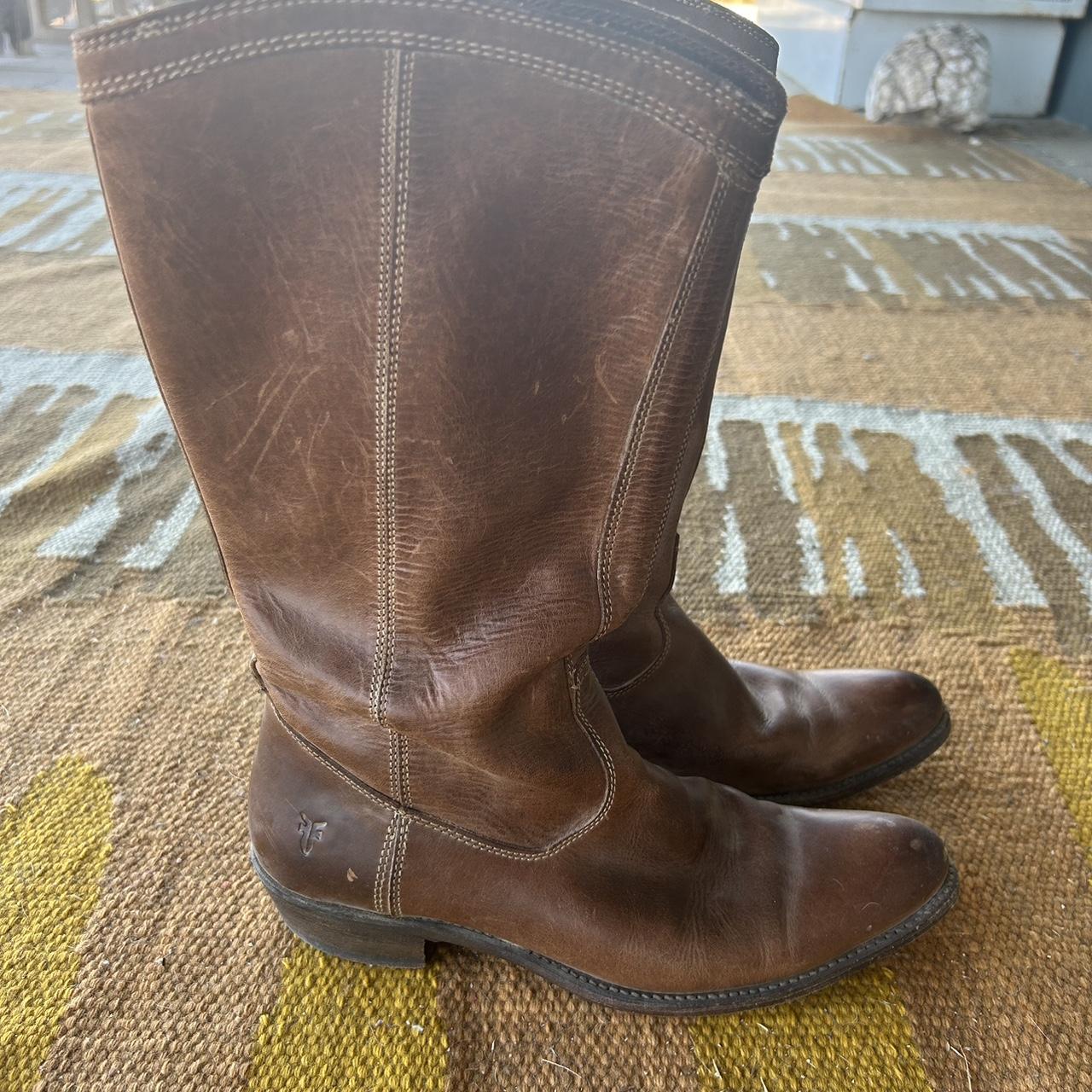 Frye 8 1/2 quality cowboys Made in Mexico Worn with... Depop