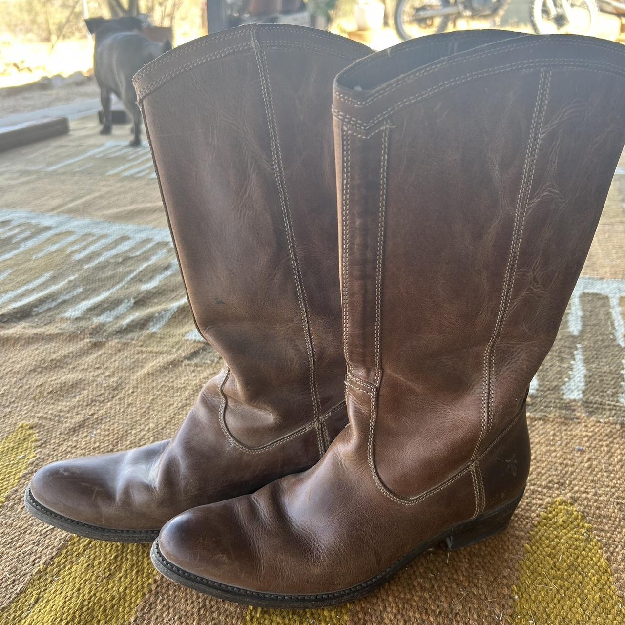 Frye 8 1/2 quality cowboys Made in Mexico Worn with... Depop