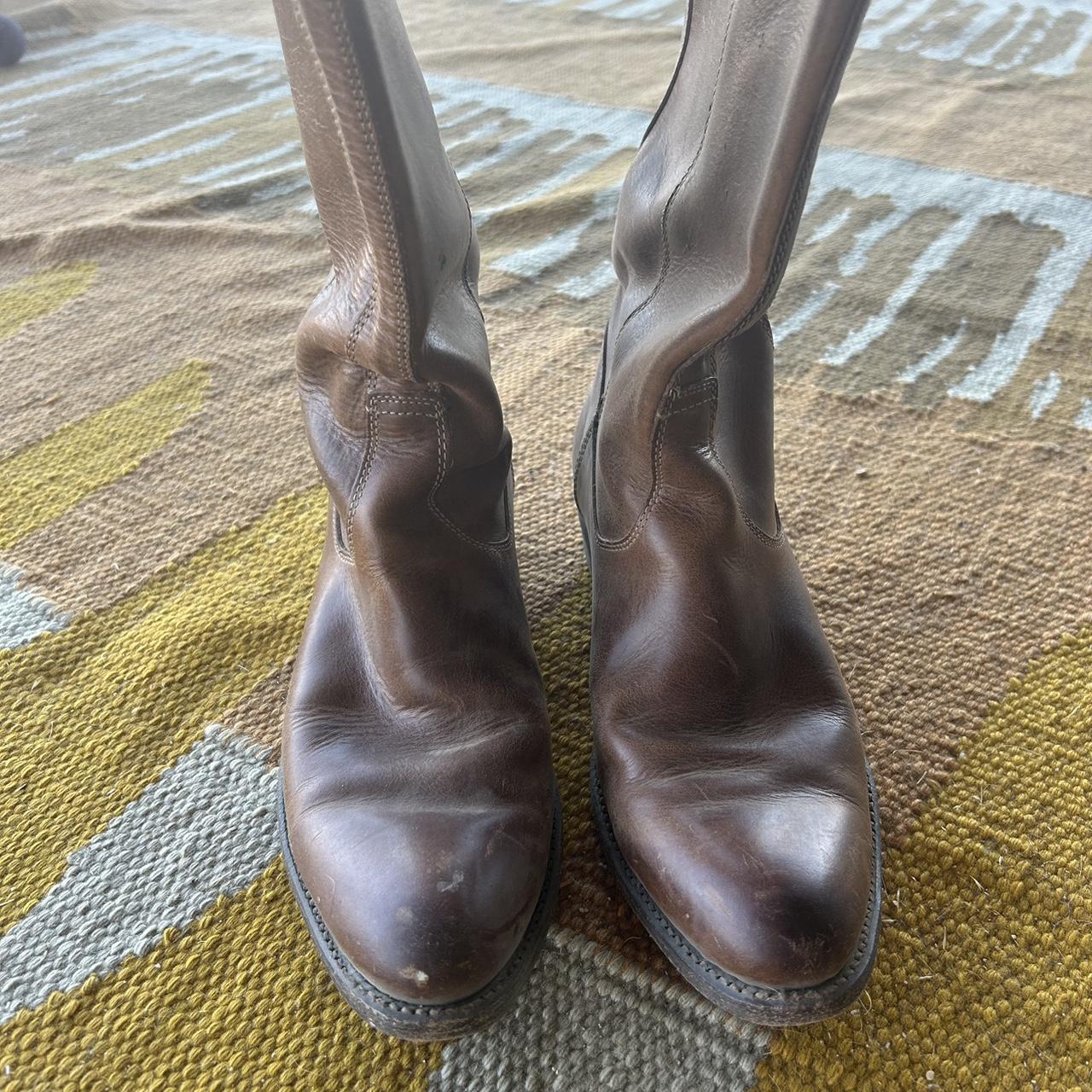 Frye 8 1/2 quality cowboys Made in Mexico Worn with... Depop