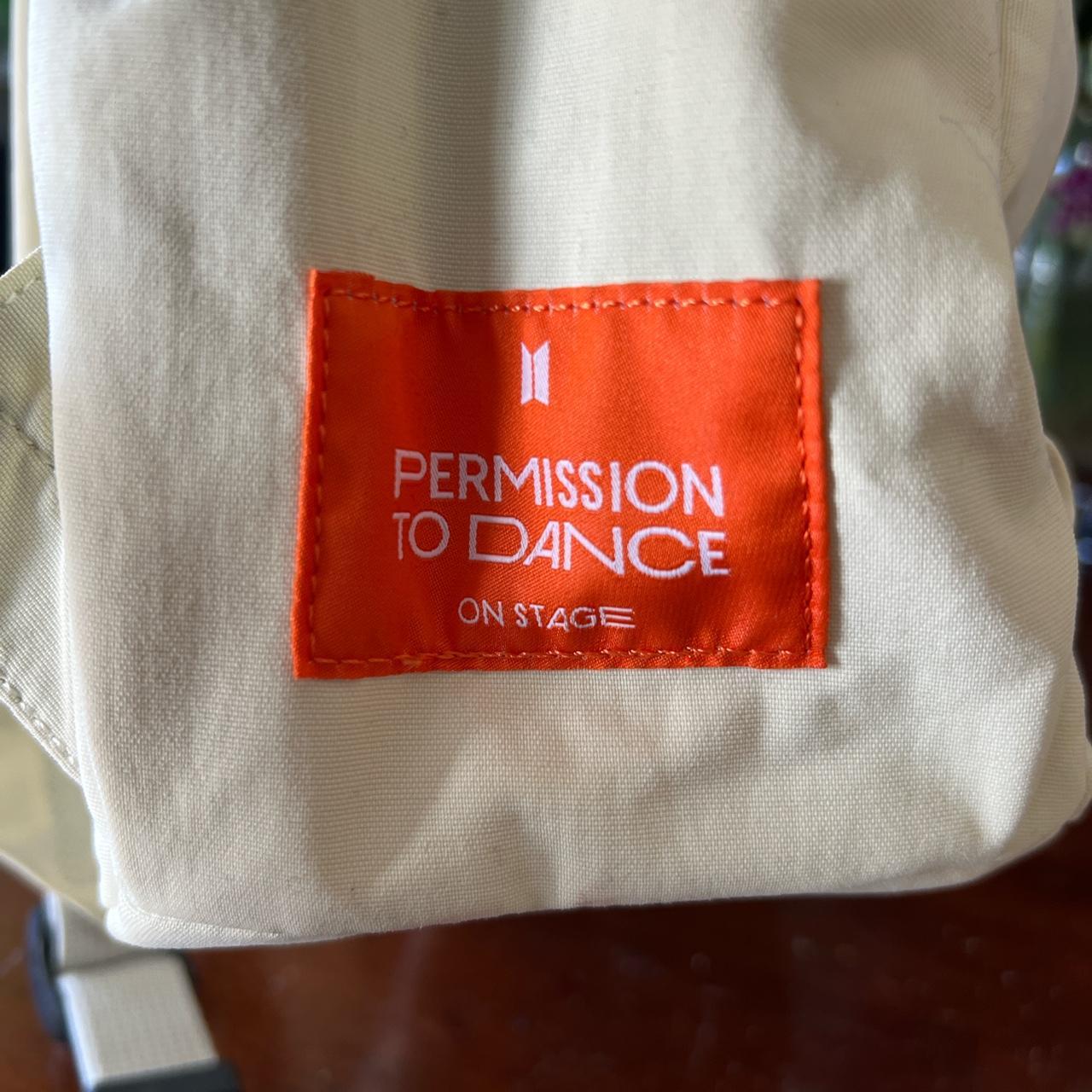 PERMISSION TO DANCE ON STAGE PTD BACKPACK IVORY BTS... Depop