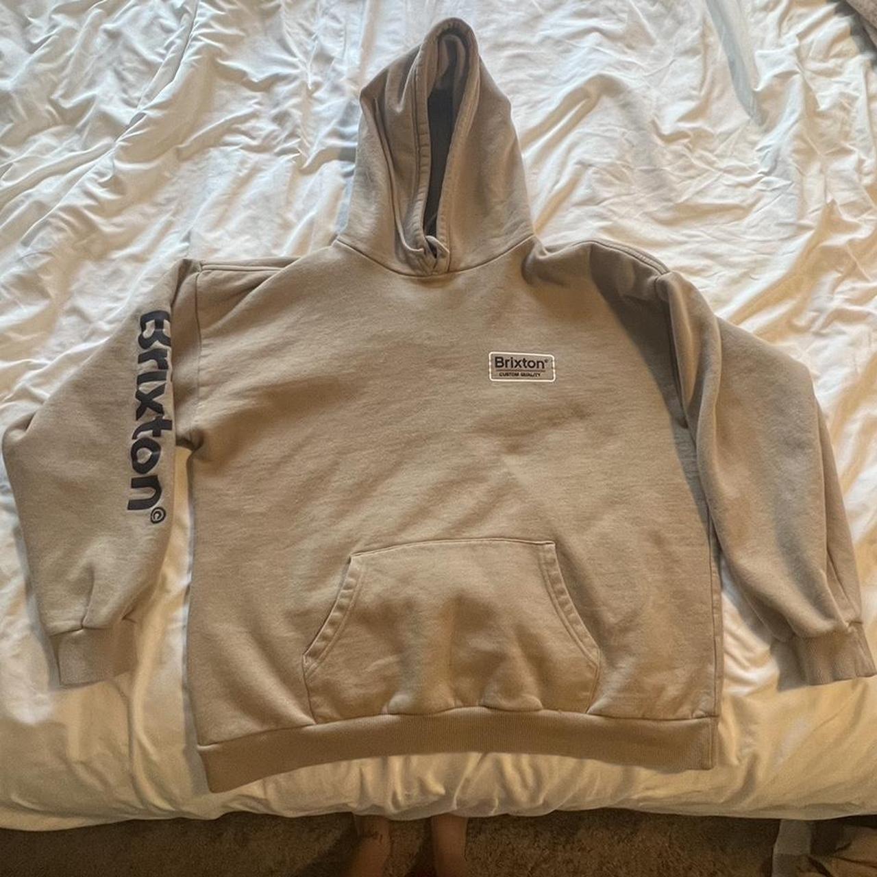 Tan Brixton hoodie. - Depop