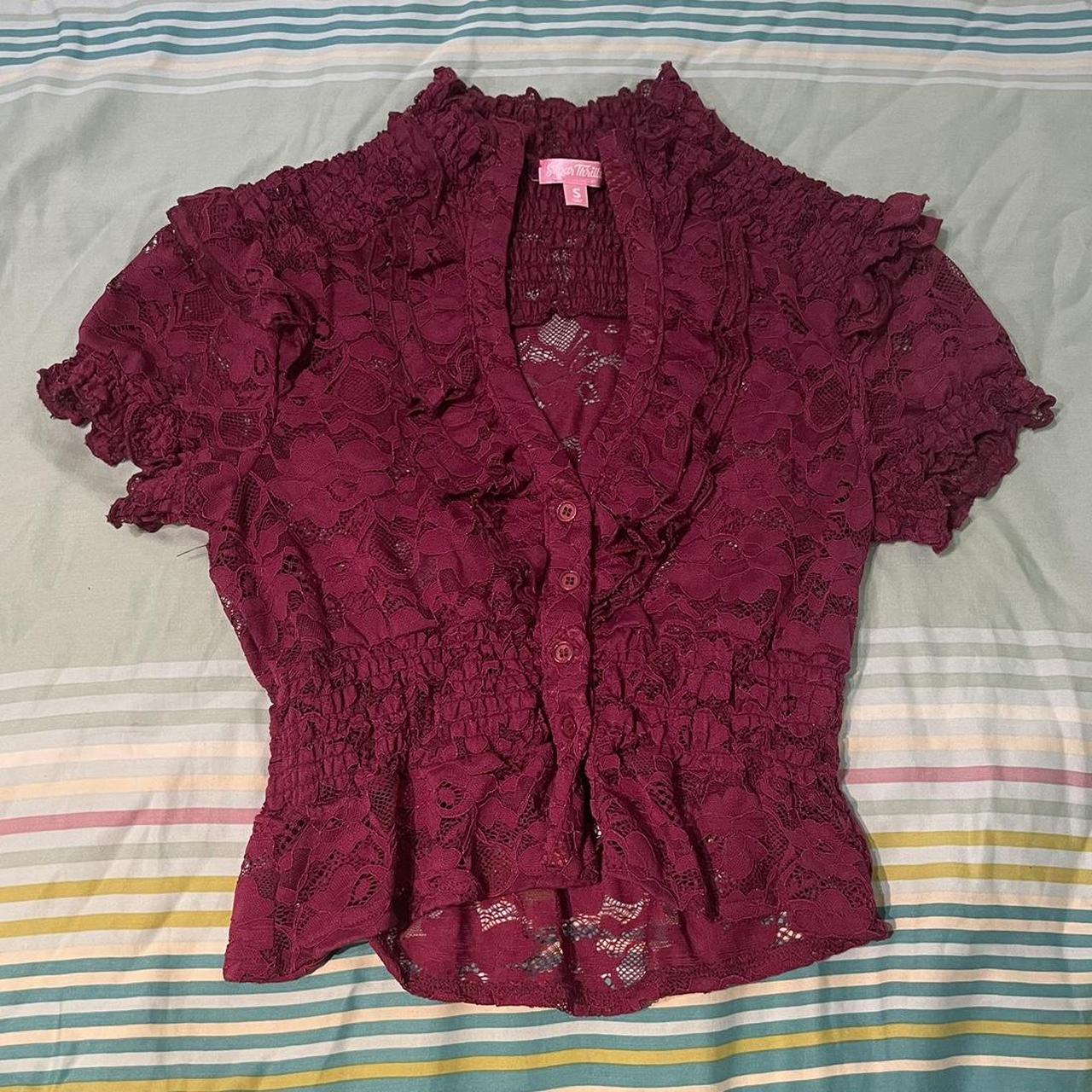 Sugar Thrillz Mind Your Manners Lace Top Cute and... - Depop